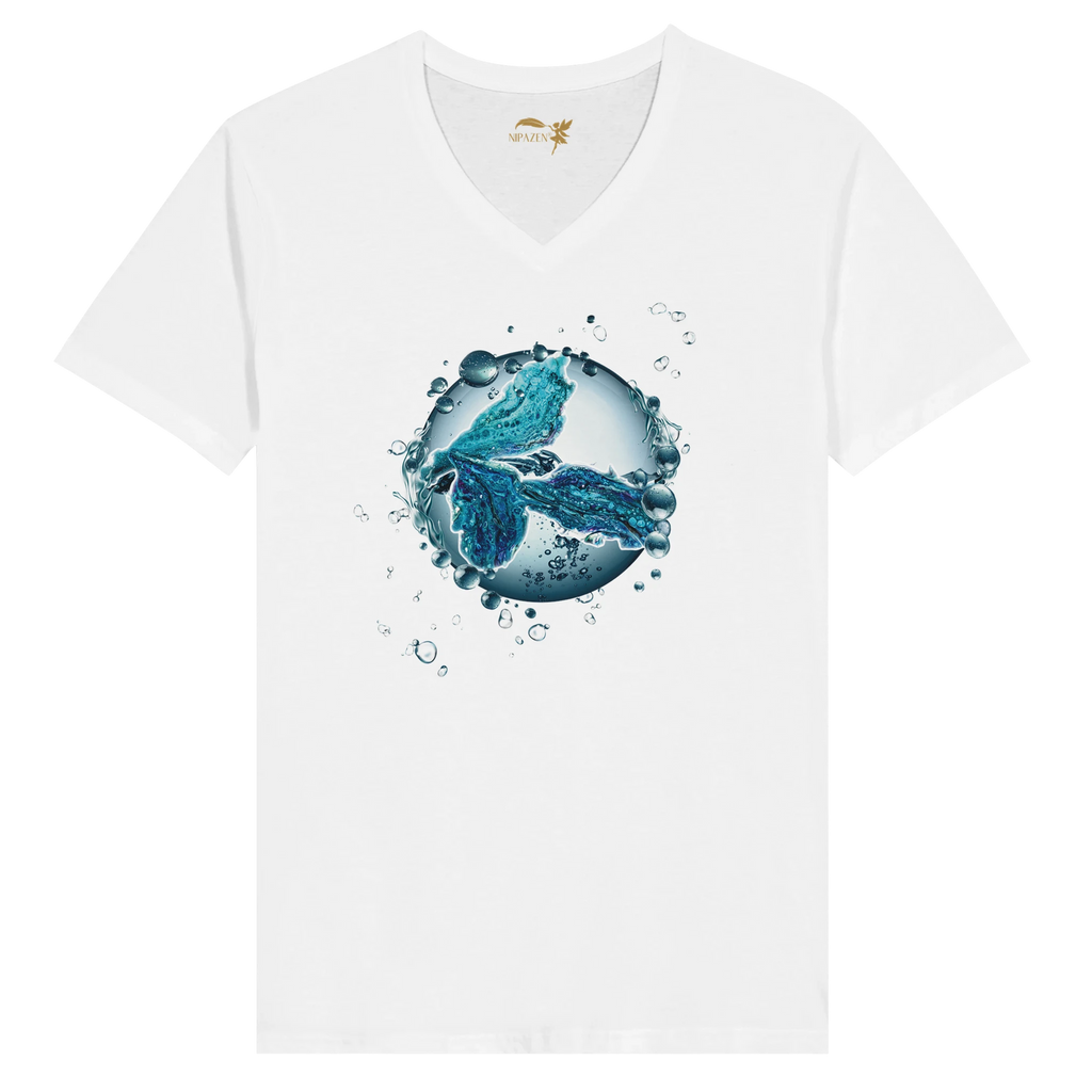 T-shirt_col_en_V_dauphin_blanc_-_Nipazen